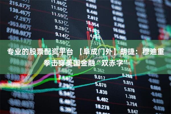 专业的股票配资平台 【阜成门外】胡捷：穆迪重拳击穿美国金融“双赤字”